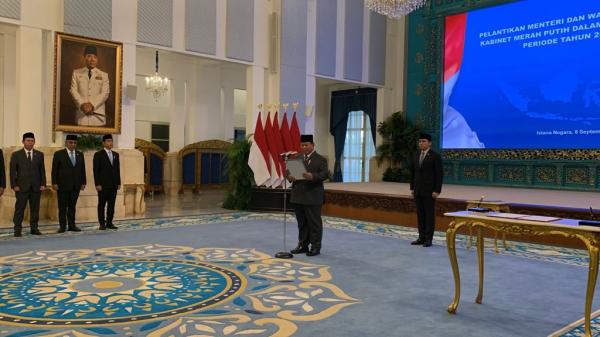 Breaking News! Prabowo Lantik 5 Menteri Baru di Kabinet Merah Putih