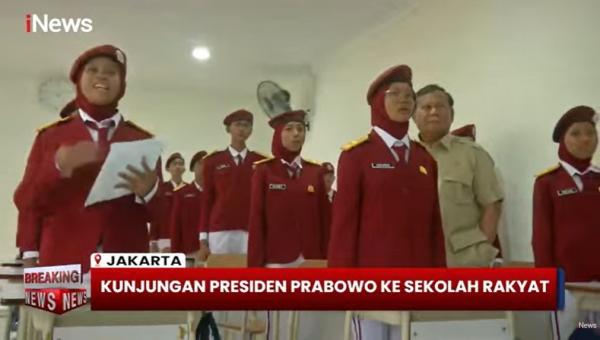 Berseragam Lengkap dengan Baret Merah, Siswa Sekolah Rakyat Curi Perhatian