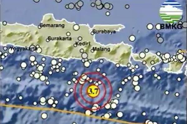 Gempa Terkini Magnitudo 3,7 Guncang Malang Jatim Pagi Ini