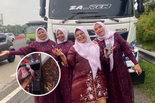 Viral Sopir Truk Terharu Diberi Bolu usai Bantu Emak-Emak Ganti Ban: Terima Kasih Orang Baik