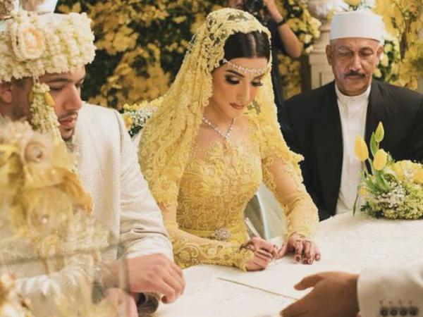 Tasya Farasya dan Ahmad Assegaf menikah. (Foto: Instagram)