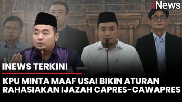 KPU Minta Maaf dan Batalkan Aturan Rahasiakan Dokumen Capres-Cawapres
