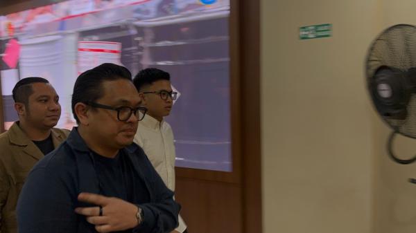 Bigmo di Bareskrim Polri terkait laporan Azizah Salsha, (Foto: Riyan Rizki)