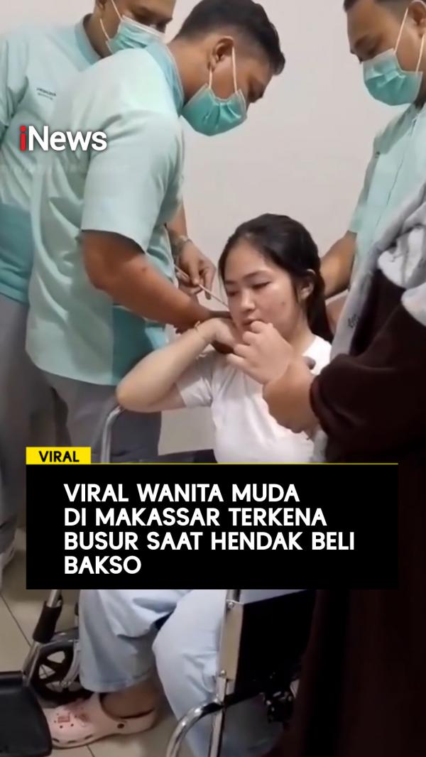 Viral Wanita Muda di Makassar Terkena Busur saat Hendak Beli Bakso