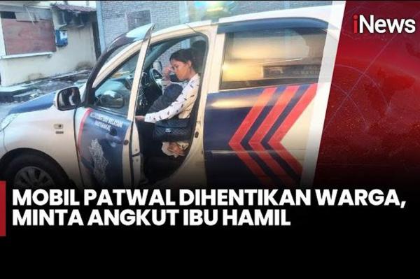 Viral Mobil Patwal Gubernur Jatim Gercep Antar Ibu Melahirkan di Jalan Kutai Surabaya