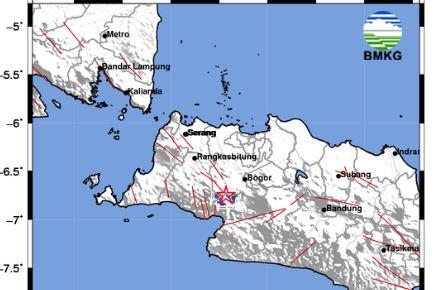 Pusat Gempa Terkini M 3,0 Kembali Guncang Sukabumi, Dirasakan di Bogor