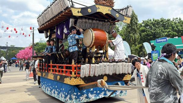Omikoshi di Jak-Japan Matsuri 2025. (Foto: Muhamad Fadli Ramadan)
