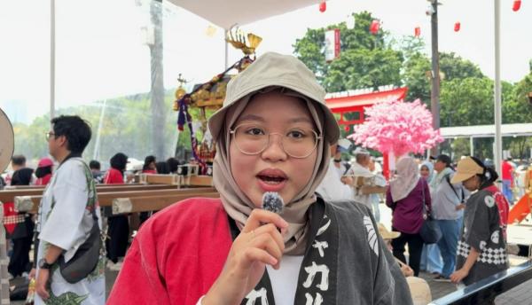 Peserta Omikoshi asal Indonesia di Jak-Japan Matsuri 2025. (Foto: Muhamad Fadli Ramadan)