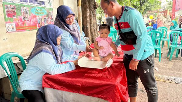 CSR MNC Vision di Posyandu kawasan Jakarta Barat. (Foto: Muhamad Fadli Ramadan)