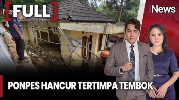 Diterjang Hujan Deras, Tembok Penahan Tanah Ambruk Timpa Ponpes di Pandeglang 