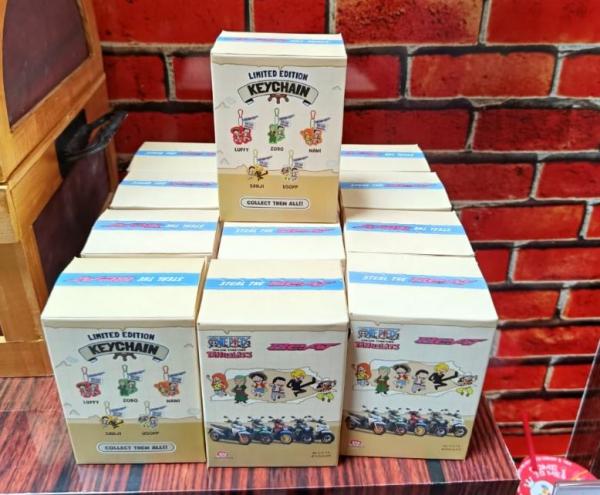 Hadiah blind box keychain Honda BeAT One Piece Hadiah blind box keychain. (Foto: dok AHM)