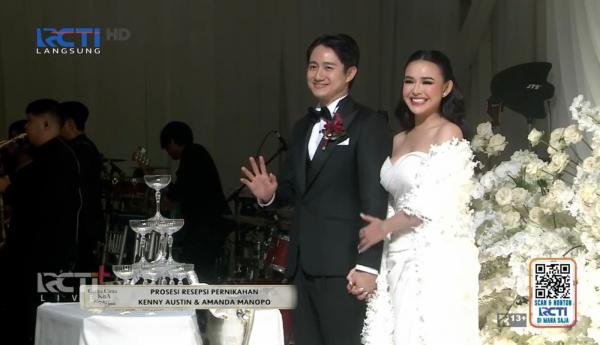 Resepsi pernikahan Amanda Manopo dan Kenny Austin. (Foto: tangkapan layar)