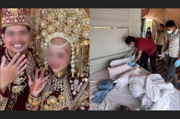 Pengantin baru yang mengalami tragedi memilukan saat bulan madu diduga akibat keracunan gas dari water heater gas elpiji. (Foto: Ist)