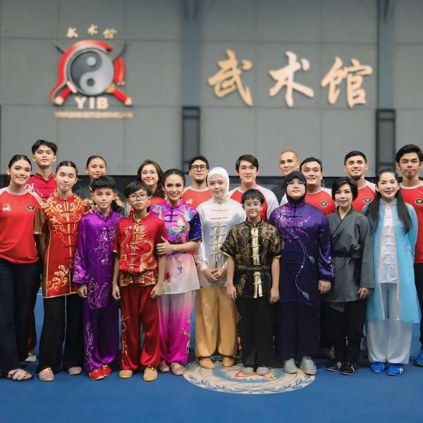KD dan tim wushu Indonesia siap bertanding di China. (Foto: Instagram)