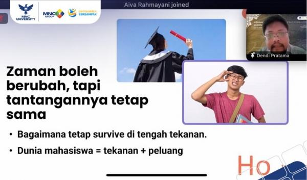 MNC University dan Alumni Kalteng Maju Festival Gelar Webinar Strategi Kuliah dan Hidup Seimbang