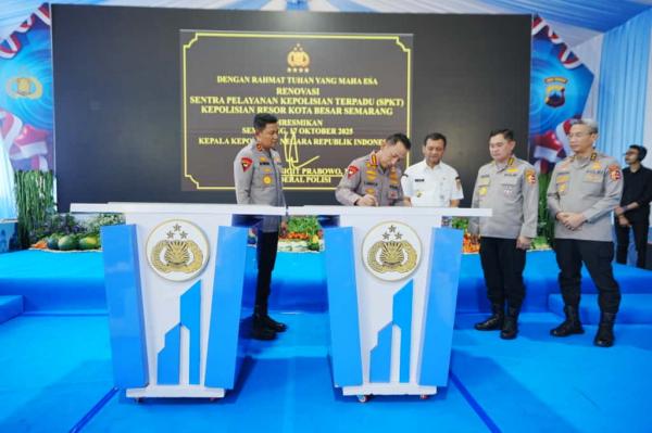 Kapolri Resmikan SPPG di Jateng, Pastikan Penuhi SOP Penyajian MBG