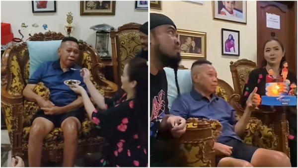Kondisi terkini Tukul Arwana Tukul Arwana merayakan ulang tahun. (Foto: TikTok)