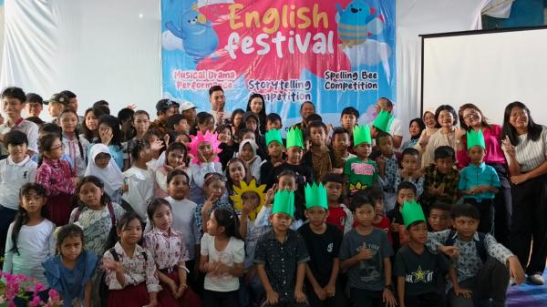 Keseruan English Festival Keseruan English Festival di Rusun Marunda. (Foto: Mei Sada Sirait)