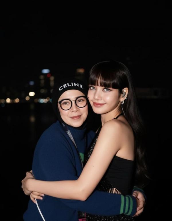 Melly Goeslaw dan Lisa BLACKPINK. (Foto: Instagram)
