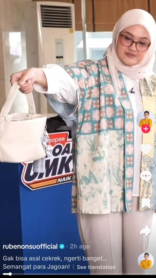 Grand Final Shopee Jagoan UMKM Naik Kelas 2 Ruben onsu bagikan keseruan momen Grand Final Shopee Jagoan UMKM Naik Kelas. (Foto: dok Istimewa)