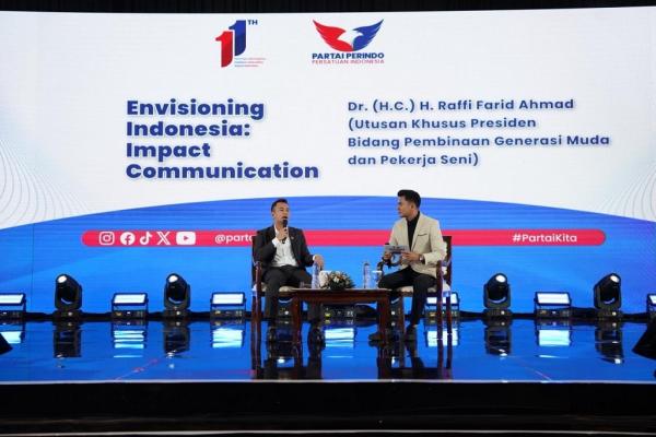 Hadiri Rakernas Perindo, Raffi Ahmad Sebut Komunikasi Jadi Kunci Capai Kesuksesan