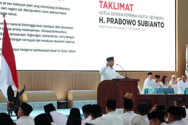 Prabowo ke Kader Gerindra: Setiap Kebijakan Harus Berpihak kepada Rakyat