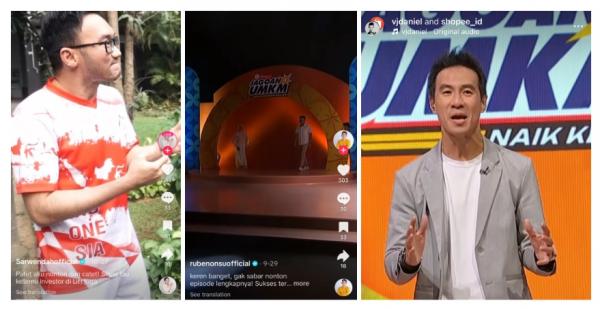 Dukungan Seleb Shopee Jagoan UMKM Dukungan para selebritis dan publik figur untuk Shopee Jagoan UMKM.