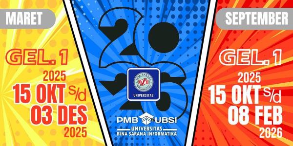 UBSI Jadwal PMB UBSI. (Foto: dok UBSI)