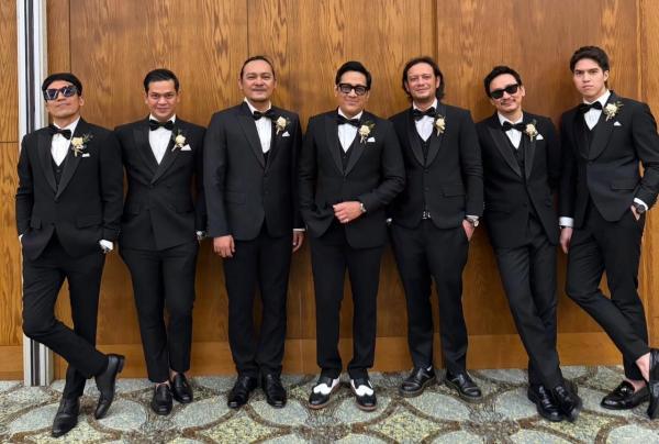 Groomsmen Boiyen tidak kaleng-kaleng, ada Andre Taulany hingga El Rumi. (Foto: Instagram)