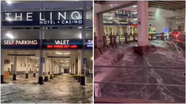 Las Vegas kebanjiran Las Vegas Amerika Serikat banjir besar. (Foto: X)