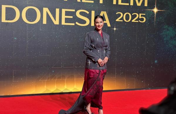 Maudy Koesnaedi Maudy Koesnaedi hadiri FFI 2025. (Foto: Muhammad Sukardi)