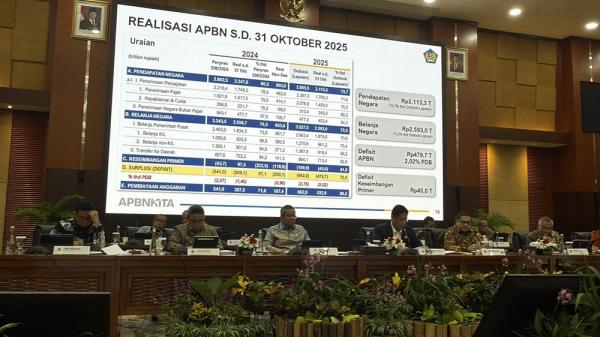 APBN RI Tekor Rp479,7 Triliun per Oktober 2025