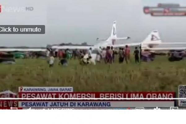 Pesawat Jatuh di Karawang, 5 Korban Dibawa ke RSUD Tirta Mulia