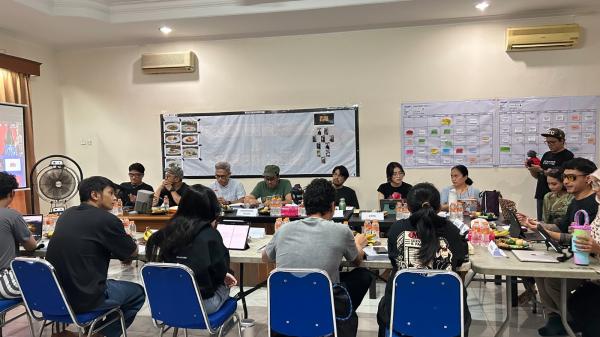 Proses reading Chef in Crime. (Foto: Annastasya Rizqa)