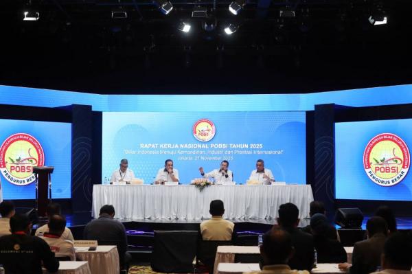 LPJ PB POBSI Diterima Bulat di Rakernas POBSI 2025