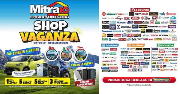 Produk sponsor Shopvaganza 2025. (Foto: dok Mitra10)