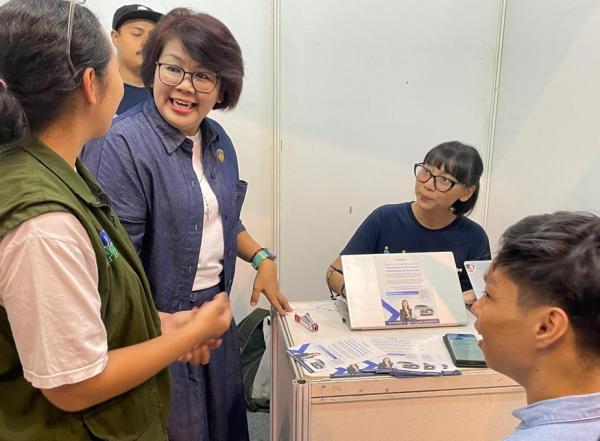 Wanita Katolik RI menggelar Bursa Kerja untuk Penyandang Disabilitas lewat program Lintas Mentari 2025. (Foto: Ravie Wardani)