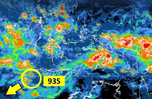 Bibit Siklon Tropis 93S Terdeteksi di Selatan RI, Waspada Hujan Lebat di Bali, NTB, NTT
