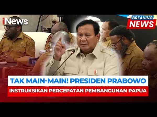 Prabowo Dorong Percepatan Pembangunan Papua, Ketahanan Pangan Jadi Prioritas