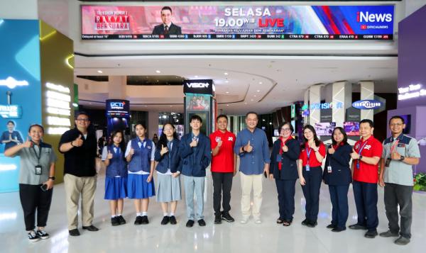 Global Prestasi School memberikan donasi untuk korban banjir dan longsor Aceh-Sumatra via MNC Peduli. (Foto: Annastasya Rizqa)