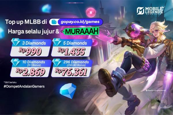 Top up Diamonds Mobile Legends di GoPay Games. (Foto: dok GoPay)