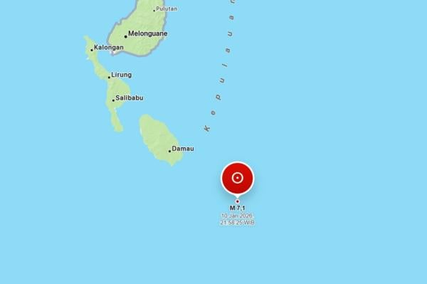 Gempa M 7,1 Guncang Talaud Sulut, BNPB: Belum Ada Laporan Korban Jiwa