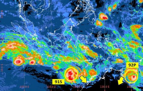 2 Bibit Siklon Tropis Terdeteksi, Waspada Hujan Lebat di NTB-NTT