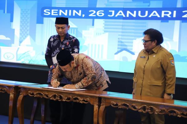 Kolaborasi Satu Data Indonesia untuk Pembangunan Pusat dan Daerah, di Kantor Kementerian PPN/BAPPENAS. (Foto: dok KemenPANRB)