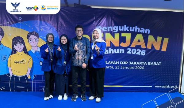 Mahasiswa MNC University Dikukuhkan jadi Relawan Pajak DJP Kanwil Jakarta Barat