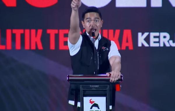 Kaesang Menangis di Rakernas: Saya akan Peras Semua Darah untuk Menangkan PSI