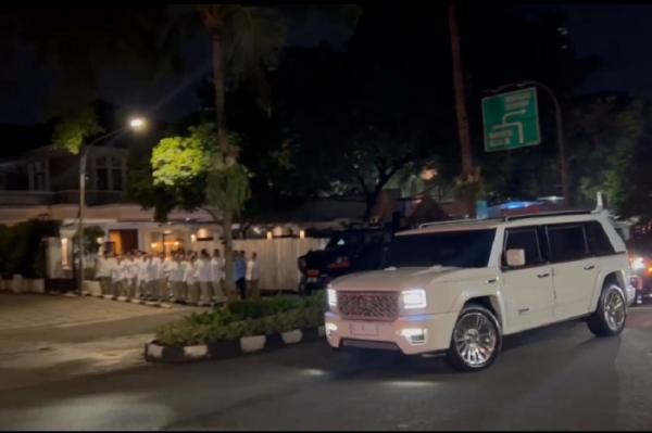 Syukuran HUT ke-18 Gerindra, Prabowo dan Para Elite Partai Tiba di Kertanegara