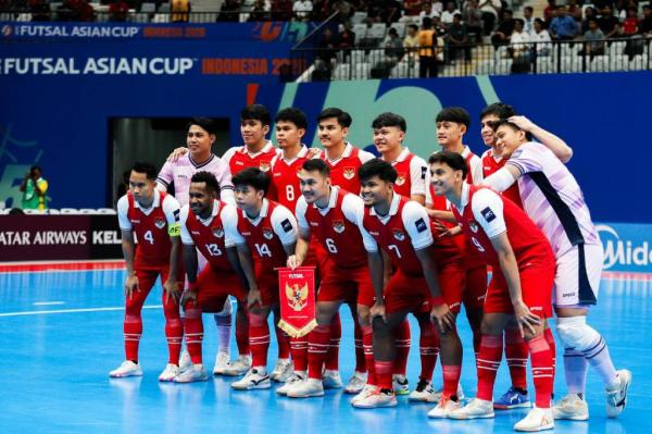 Timnas Futsal Indonesia lagi-lagi mengukir sejarah. Kali ini, Tim Garuda lolos ke final Piala Asia Futsal 2026 untuk pertama kali sepanjang keikutsertaan. (Foto: iNews/Aldhi Chandra)