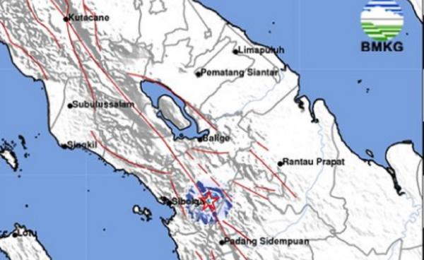 Gempa Hari Ini Guncang Tapanuli Selatan, Getaran Dirasakan hingga Sibolga