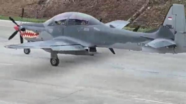 Pesawat Tempur TNI AU, Super Tucano. (Foto: iNews).